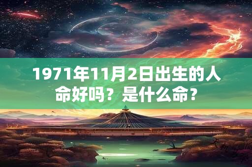 1971年11月2日出生的人命好吗?是什么命? 1971年11月2日出生的人命好吗?是什么命?