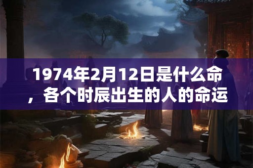 1974年2月12日是什么命,各个时辰出生的人的命运 1974年2月12日是什么命,各个时辰出生的人的命运
