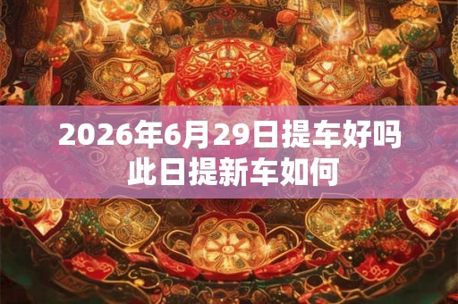 2026年6月29日提车好吗 此日提新车如何