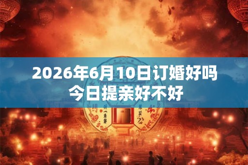 2026年6月10日订婚好吗 今日提亲好不好 2026年6月10日订婚好吗 今日提亲好不好