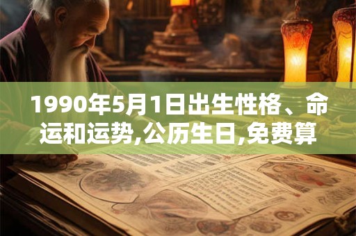 1990年5月1日出生性格、命运和运势,公历生日,免费算命 1990年5月1日出生性格、命运和运势,公历生日,免费算命