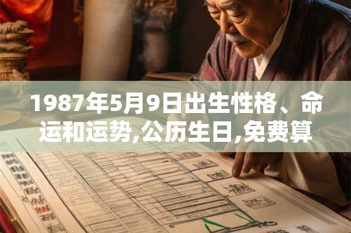 1987年5月9日出生性格、命运和运势,公历生日,免费算命