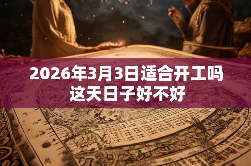 2026年3月3日适合开工吗 这天日子好不好