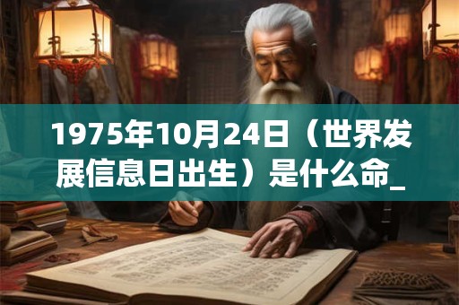 1975年10月24日(世界发展信息日出生)是什么命_命运如何 1975年10月24日(世界发展信息日出生)是什么命_命运如何