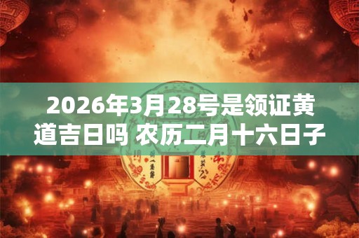 2026年3月28号是领证黄道吉日吗 农历二月十六日子好吗