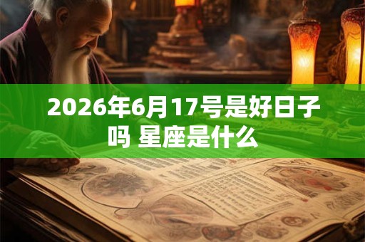2026年6月17号是好日子吗 星座是什么