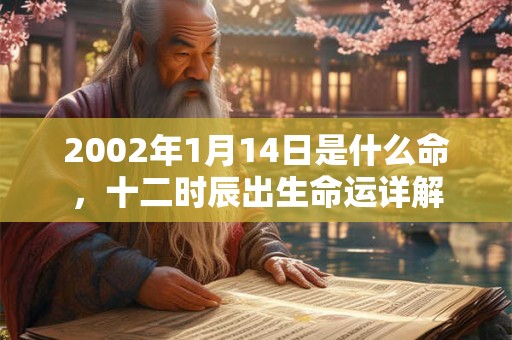 2002年1月14日是什么命，十二时辰出生命运详解