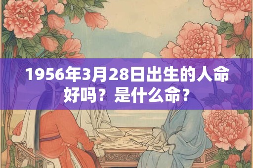 1956年3月28日出生的人命好吗？是什么命？