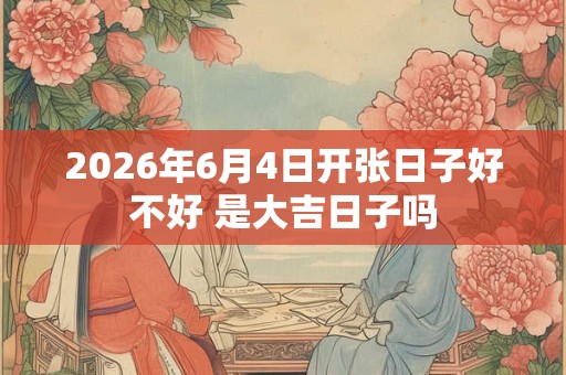 2026年6月4日开张日子好不好 是大吉日子吗 2026年6月4日开张日子好不好 是大吉日子吗