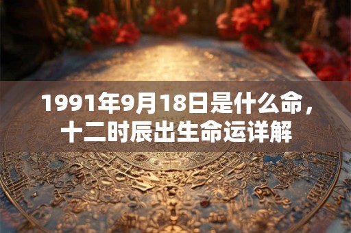 1991年9月18日是什么命,十二时辰出生命运详解 1991年9月18日是什么命,十二时辰出生命运详解