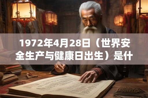 1972年4月28日（世界安全生产与健康日出生）是什么命_命运如何