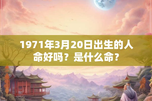 1971年3月20日出生的人命好吗？是什么命？