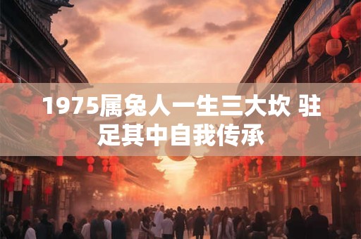 1975属兔人一生三大坎 驻足其中自我传承 1975属兔人一生三大坎 驻足其中自我传承