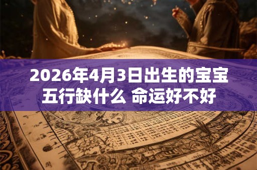 2026年4月3日出生的宝宝五行缺什么 命运好不好