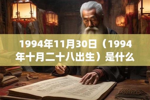 1994年11月30日(1994年十月二十八出生)是什么命_命运如何 1994年11月30日(1994年十月二十八出生)是什么命_命运如何