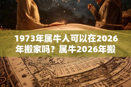 1973年属牛人可以在2026年搬家吗?属牛2026年搬家好吗? 1973年属牛人可以在2026年搬家吗?属牛2026年搬家好吗?