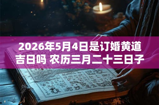 2026年5月4日是订婚黄道吉日吗 农历三月二十三日子好吗