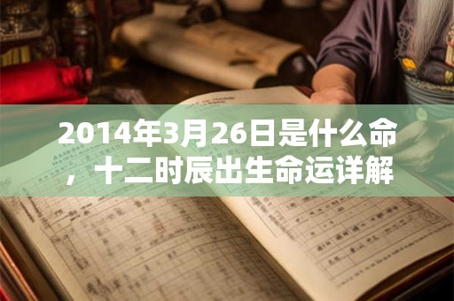 2014年3月26日是什么命,十二时辰出生命运详解 2014年3月26日是什么命,十二时辰出生命运详解