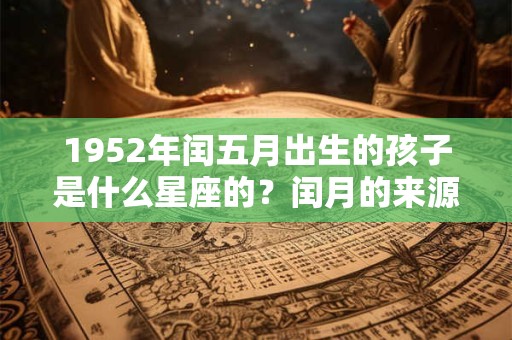 1952年闰五月出生的孩子是什么星座的?闰月的来源你知道吗? 1952年闰五月出生的孩子是什么星座的?闰月的来源你知道吗?