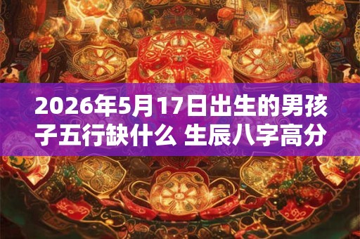 2026年5月17日出生的男孩子五行缺什么 生辰八字高分取名