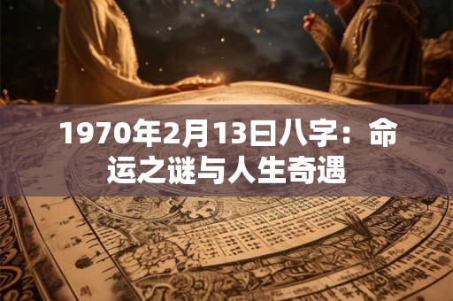 1970年2月13曰八字：命运之谜与人生奇遇