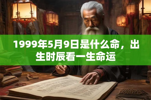 1999年5月9日是什么命,出生时辰看一生命运 1999年5月9日是什么命,出生时辰看一生命运