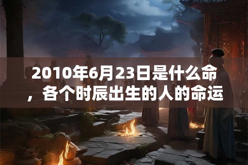2010年6月23日是什么命，各个时辰出生的人的命运