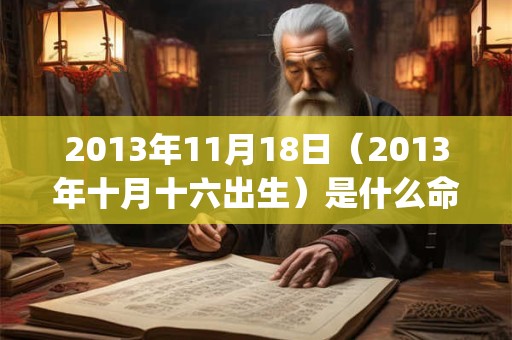 2013年11月18日（2013年十月十六出生）是什么命_命运如何