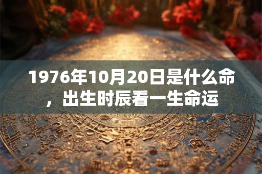 1976年10月20日是什么命,出生时辰看一生命运 1976年10月20日是什么命,出生时辰看一生命运