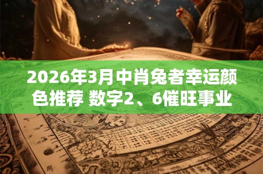 2026年3月中肖兔者幸运颜色推荐 数字2、6催旺事业运