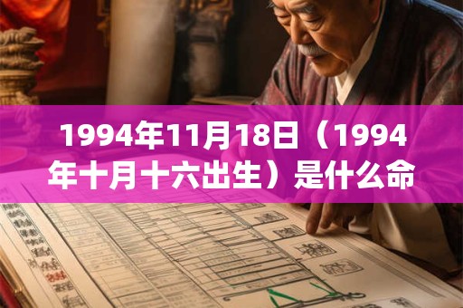 1994年11月18日(1994年十月十六出生)是什么命_命运如何 1994年11月18日(1994年十月十六出生)是什么命_命运如何