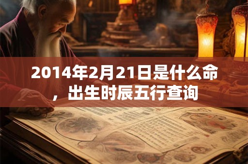 2014年2月21日是什么命，出生时辰五行查询