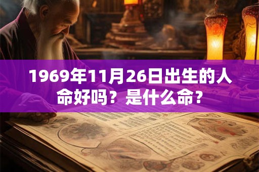 1969年11月26日出生的人命好吗？是什么命？
