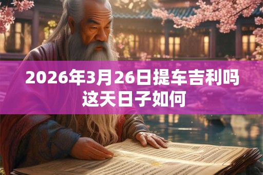 2026年3月26日提车吉利吗 这天日子如何