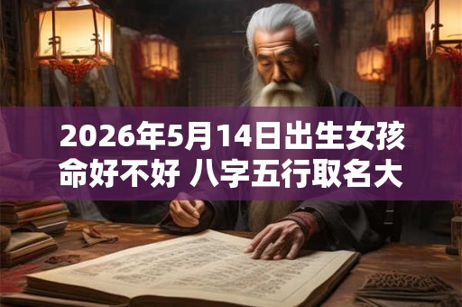 2026年5月14日出生女孩命好不好 八字五行取名大全