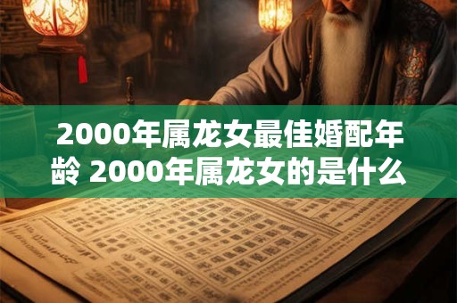 2000年属龙女最佳婚配年龄 2000年属龙女的是什么命 2000年属龙女最佳婚配年龄 2000年属龙女的是什么命