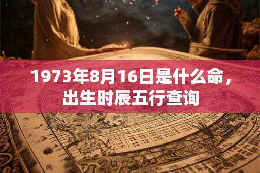 1973年8月16日是什么命,出生时辰五行查询 1973年8月16日是什么命,出生时辰五行查询