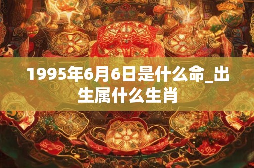 1995年6月6日是什么命_出生属什么生肖