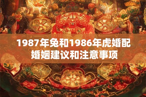 1987年兔和1986年虎婚配 婚姻建议和注意事项