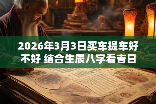 2026年3月3日买车提车好不好 结合生辰八字看吉日