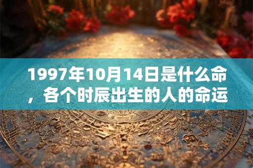 1997年10月14日是什么命，各个时辰出生的人的命运