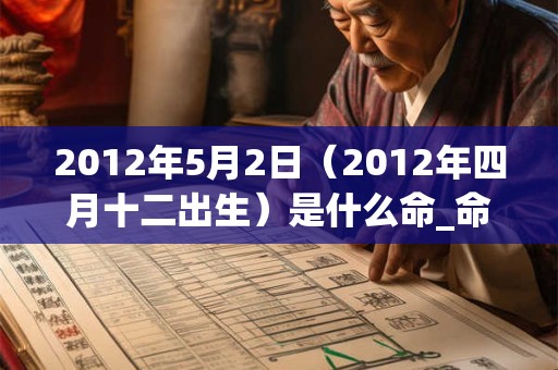2012年5月2日（2012年四月十二出生）是什么命_命运如何