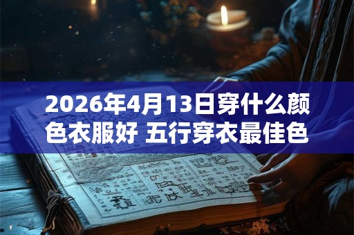 2026年4月13日穿什么颜色衣服好 五行穿衣最佳色 2026年4月13日穿什么颜色衣服好 五行穿衣最佳色