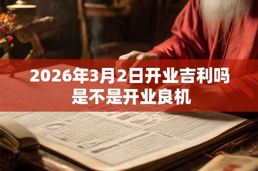 2026年3月2日开业吉利吗 是不是开业良机