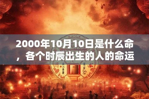 2000年10月10日是什么命,各个时辰出生的人的命运 2000年10月10日是什么命,各个时辰出生的人的命运