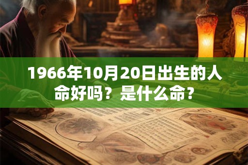 1966年10月20日出生的人命好吗?是什么命? 1966年10月20日出生的人命好吗?是什么命?