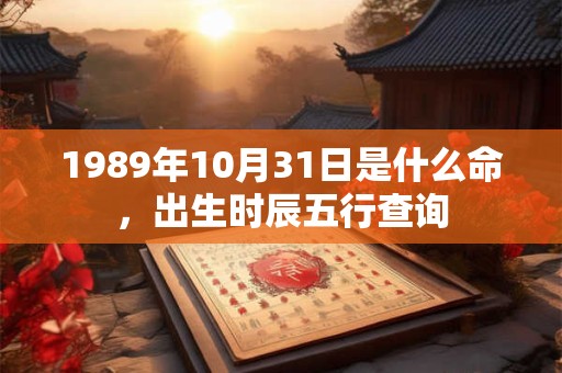 1989年10月31日是什么命,出生时辰五行查询 1989年10月31日是什么命,出生时辰五行查询