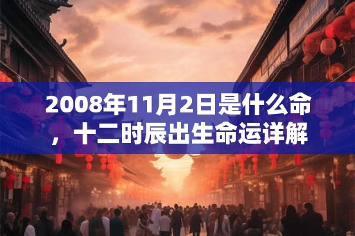 2008年11月2日是什么命,十二时辰出生命运详解 2008年11月2日是什么命,十二时辰出生命运详解