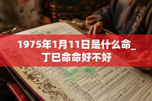 1975年1月11日是什么命_丁巳命命好不好 1975年1月11日是什么命_丁巳命命好不好