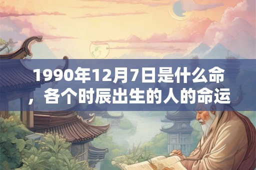 1990年12月7日是什么命,各个时辰出生的人的命运 1990年12月7日是什么命,各个时辰出生的人的命运